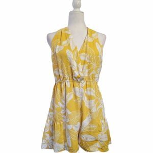 Emory Park yellow flower print romper